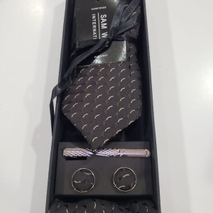 Presley Neckties + clip + cufflins