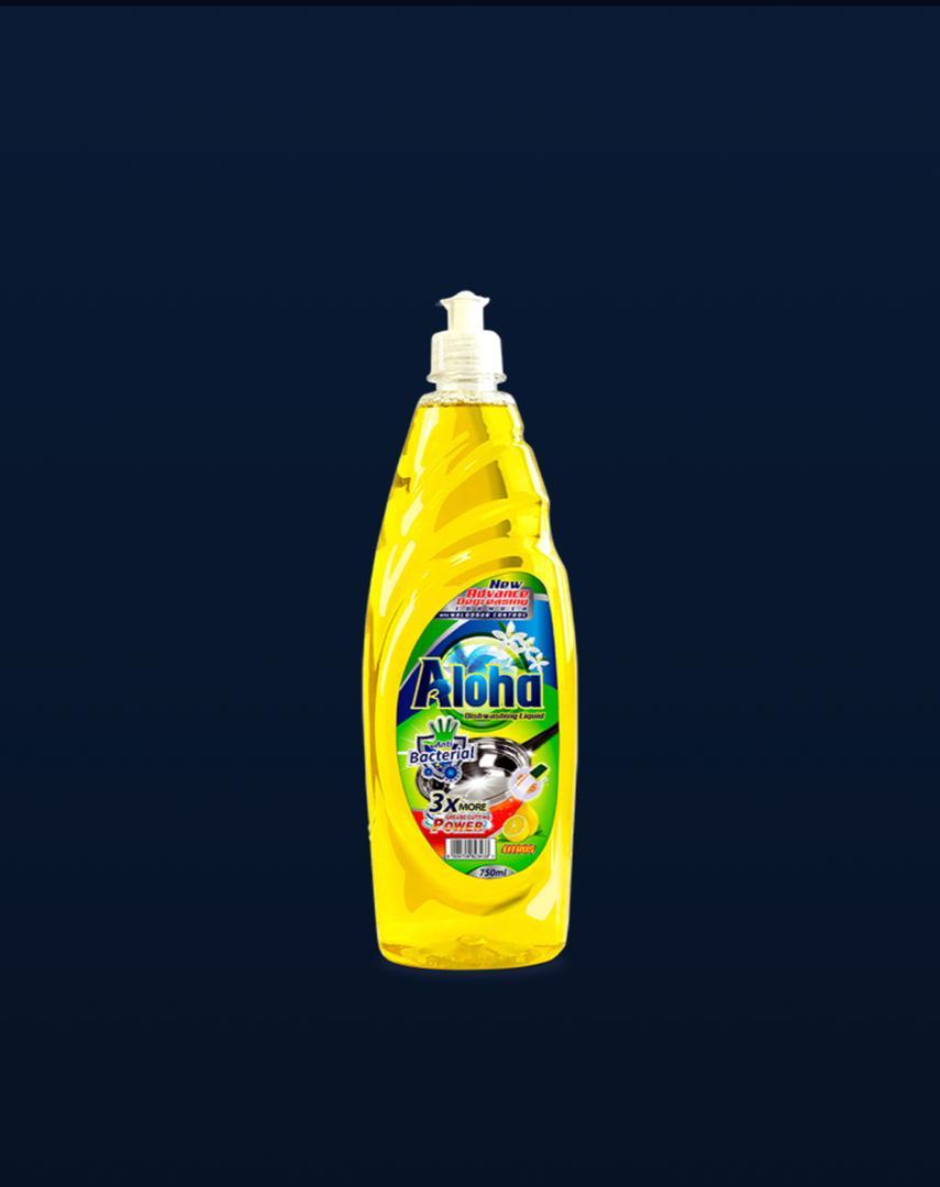 Aloha Dish Liquid Citrus (Yellow) 25 X 750 Ml